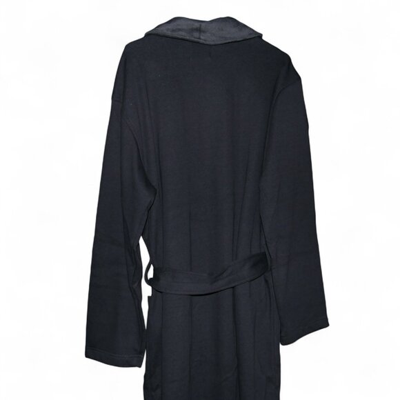 Ugg Men's Luxury Robe Pockets Black Men's Size M/L Heavyweight Thermal Warm NWT - Picture 7 of 12